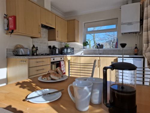 Clean modern Kitchens at Apine Park Cottages