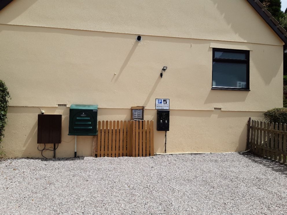 Electric Charging points at Alpine Park Cottages