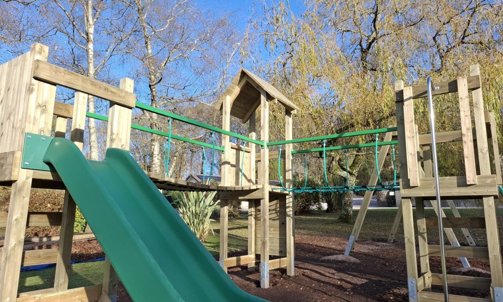New for 2026 Childrens Play Area at Alpine Park Cottages